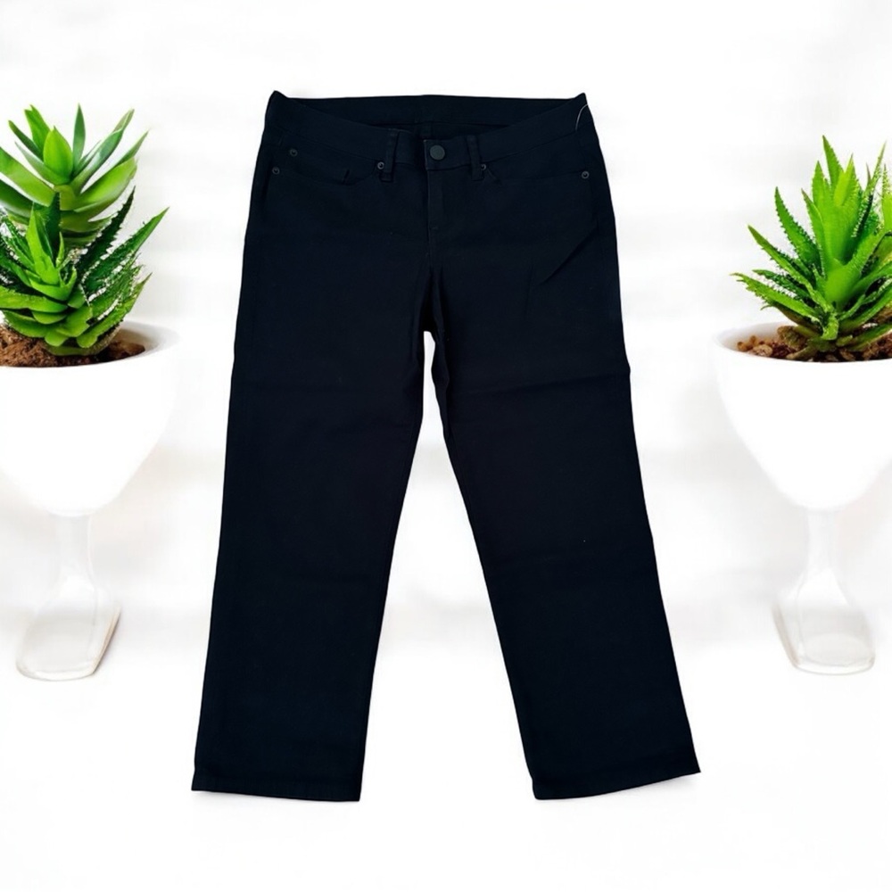AMERICAN RAG WOMEN JUNIORS CAPRI JEANS CLASSIC BLACK NWT SIZE 9 NWT - Picture 1 of 15
